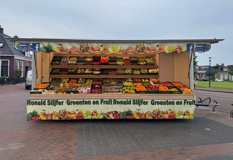 Een nieuwe groentewagen richting het mooie Friesland!