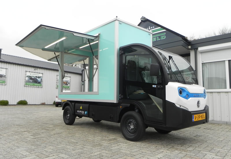 Elektrische mobiele koffiebar